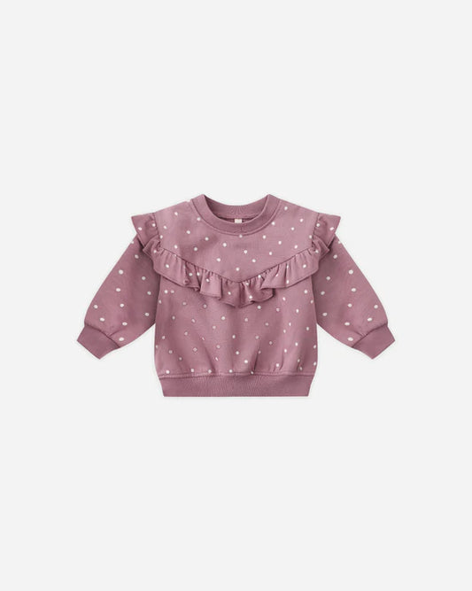 QM Ruffle Fleece Sweatshirt