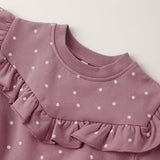 Ruffle Fleece Sweatshirt