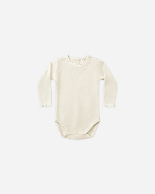 QM Waffle Long Sleeve Bodysuit