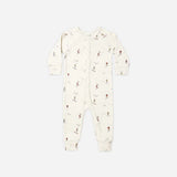 Organic Long John Pajamas Skiers