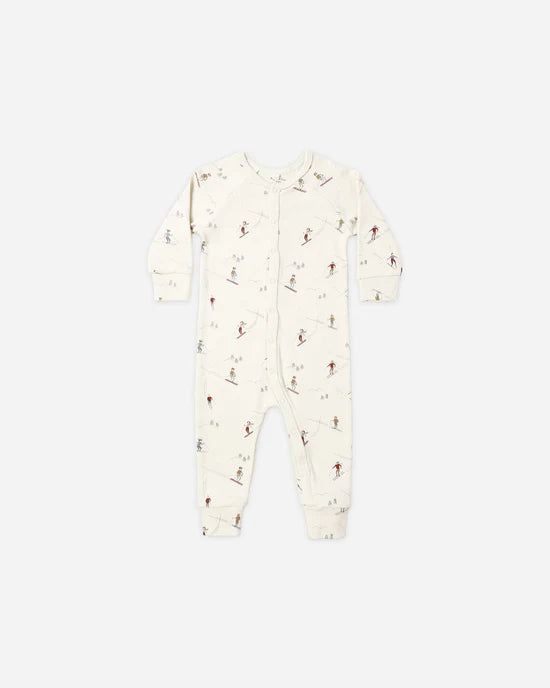 RC Organic Long John Pajamas Skiers