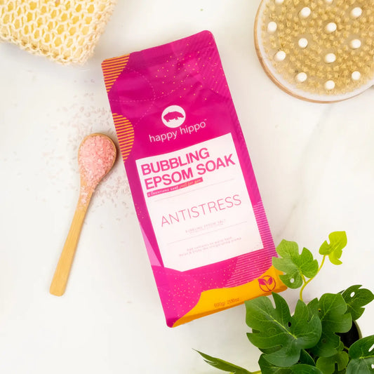 Happy Hippo Bath Anti-Stress Bubbling Epsom Soak