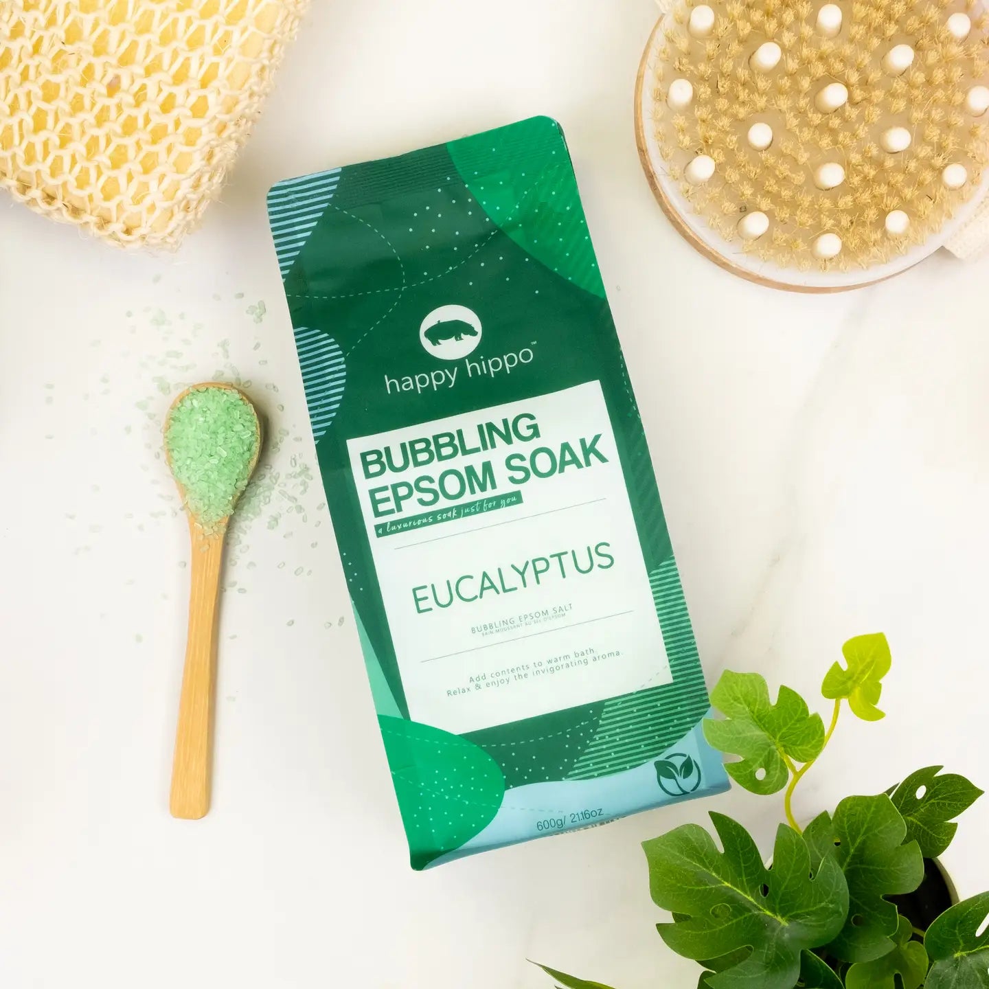 Happy Hippo Bath Eucalyptus Bubbling Epsom Soak