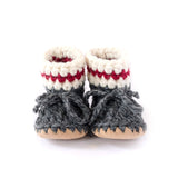 Soft Sole Wool Booties Dark Lumberjack