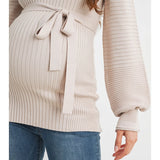 Mock Neck Maternity Knit Sweater
