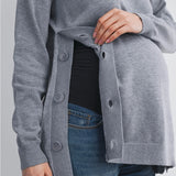 Crewneck Side Button Maternity Nursing Knit