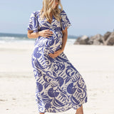 Lina Palm Maternity Dress