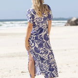 Lina Palm Maternity Dress