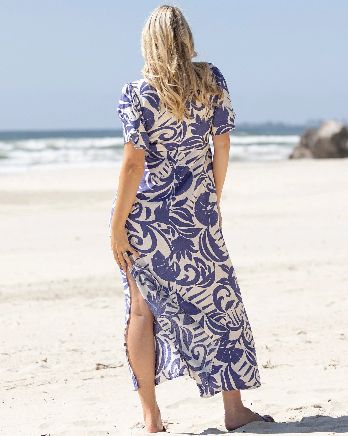 Angel Maternity Lina Palm Maternity Dress