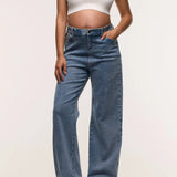 Relaxed Wide Leg Maternity Jeans