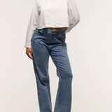Relaxed Wide Leg Maternity Jeans