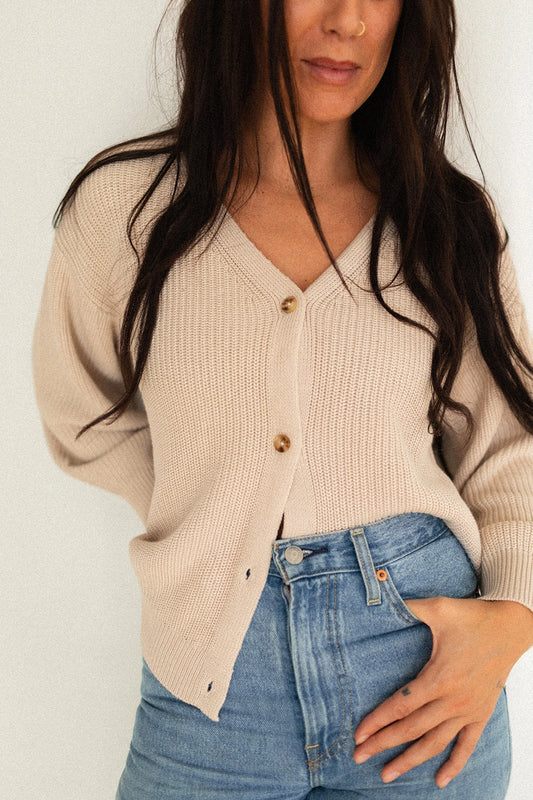 Jax & Lennon Ladies Knit Button Cardigan