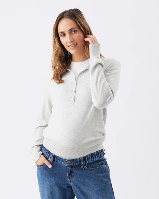 Piper Polo Nursing Knit