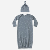 Bamboo Baby Gown + Hat Set