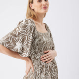 Alona Shirred Dress