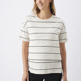 Claudette Short Sleeve Nursing Tee Striped