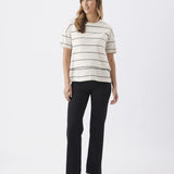 Claudette Short Sleeve Nursing Tee Striped