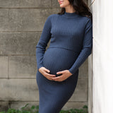 Nella Rib Nursing Knit Dress