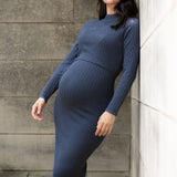 Nella Rib Nursing Knit Dress