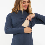 Nella Rib Nursing Knit Dress