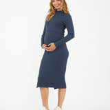 Nella Rib Nursing Knit Dress