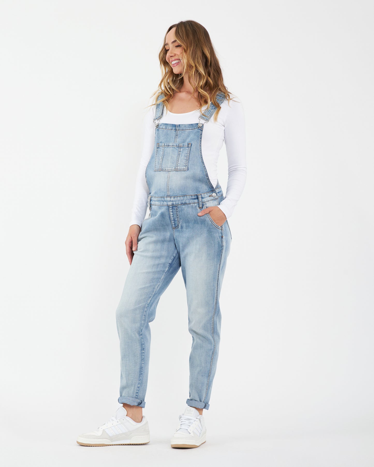 Ripe Denim Overalls in Pale Blue