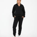 Taylor Over Tummy Joggers in Black