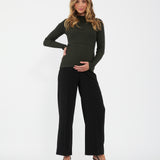 Alexa Wide Leg Pant in Black