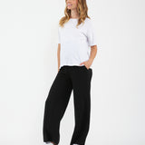 Alexa Wide Leg Pant in Black