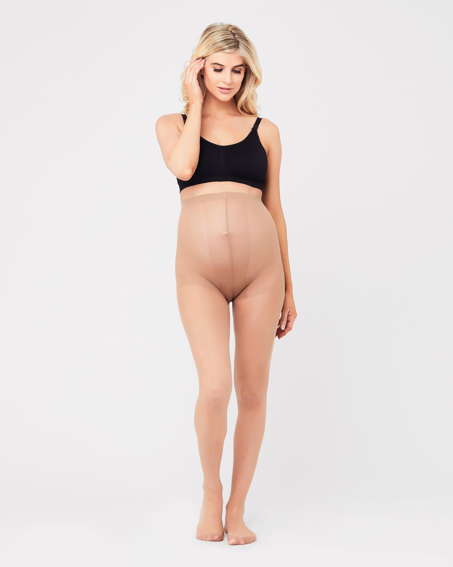 Ripe Sheer Hosiery in Camel