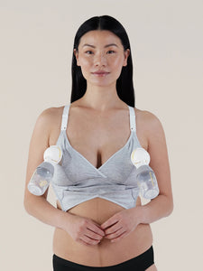  GARMERA Nursing Bras Maternity Bra for Women Pregnancy Lightly  Padded Wireless Breastfeeding Hands Free Pumping Bralette (Nude, 32D) :  Clothing, Shoes & Jewelry