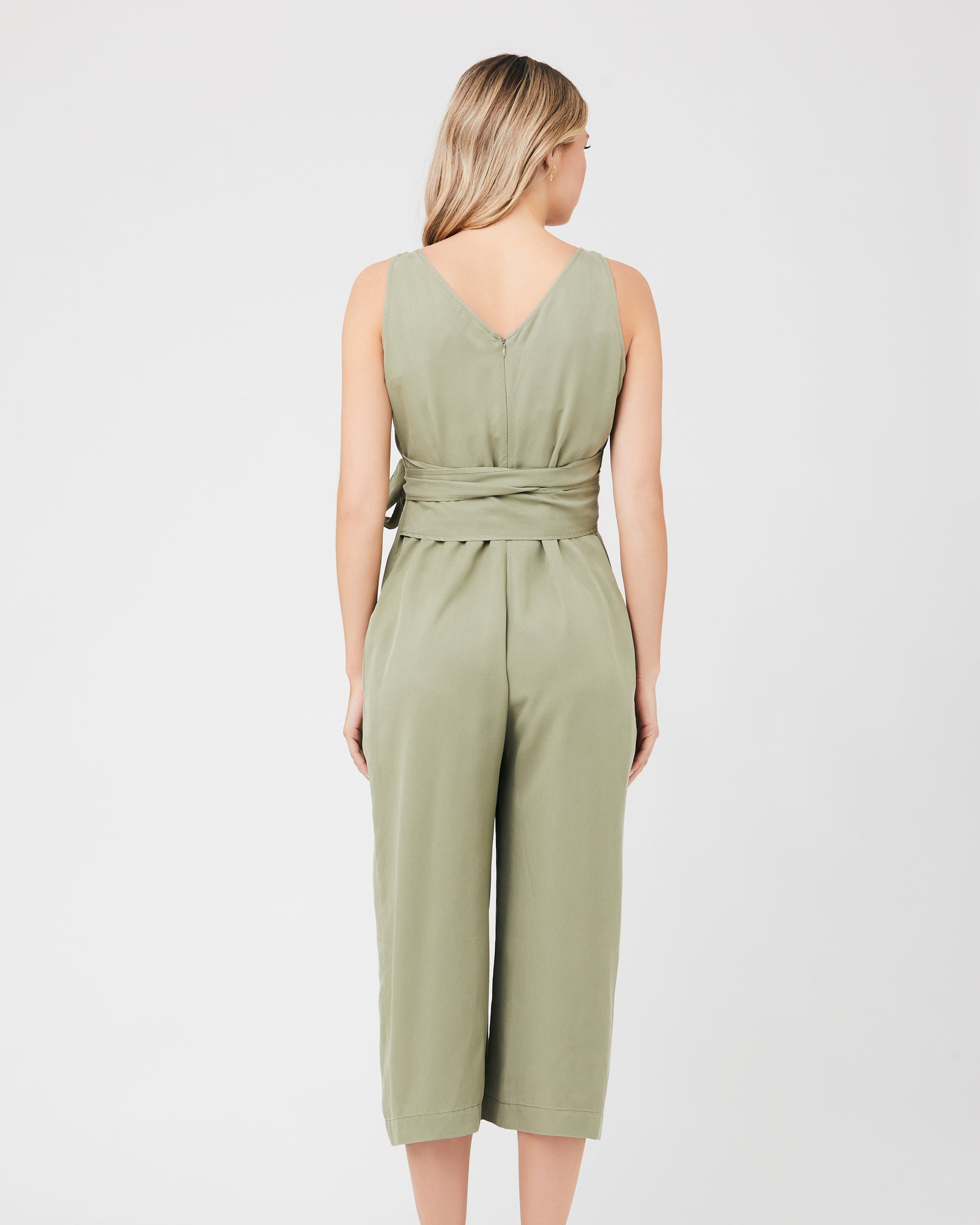 Naomi Linen Jumpsuit - Sleeveless Ankle