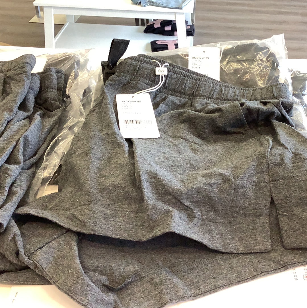 Ripe Organic Jersey Short in Charcoal Marle